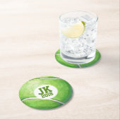 Dessous-de-verre Rond En Papier 05of12 Disposable Tennis Ball party (En situation)