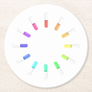 DESSOUS-DE-VERRE ROND EN PAPIER 12