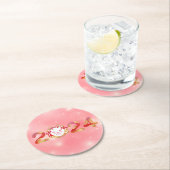 Dessous-de-verre Rond En Papier 2024, Nouvel An chinois, Dragon (En situation)