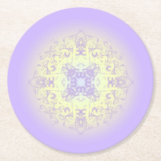 DESSOUS-DE-VERRE ROND EN PAPIER 22 (Devant)