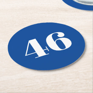 Dessous-de-verre Rond En Papier "46" Président Biden, Biden Harris 2020, Électio