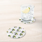 Dessous-de-verre Rond En Papier 50 et fabuleux Mardi Gras Ballons (En situation)