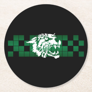Dessous-de-verre Rond En Papier 5 Wayland Union Wildcats