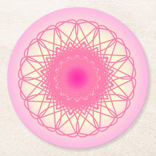 DESSOUS-DE-VERRE ROND EN PAPIER 80 (Devant)