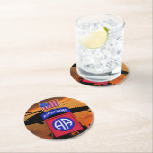 Dessous-de-verre Rond En Papier 82e ABN vétérans de la bragg (En situation)