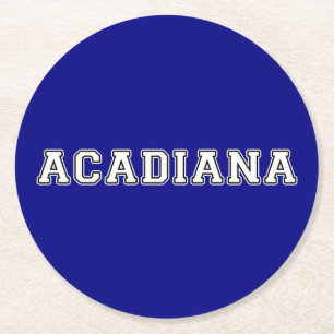 Dessous-de-verre Rond En Papier Acadiana