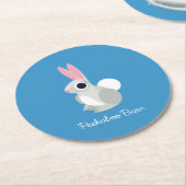 Dessous-de-verre Rond En Papier Alice le lapin (Incliné)