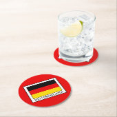 Dessous-de-verre Rond En Papier Allemagne (En situation)