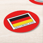 Dessous-de-verre Rond En Papier Allemagne (Incliné)