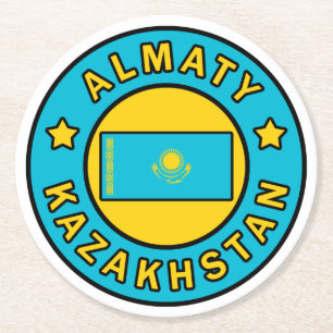 Dessous-de-verre Rond En Papier Almaty Kazakhstan