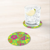 Dessous-de-verre Rond En Papier Aloha Cute Hawaiian Kid's Birthday Party (En situation)