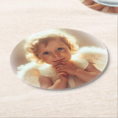 Dessous-de-verre Rond En Papier Angel (Incliné)