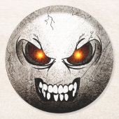 Dessous-de-verre Rond En Papier Angermoji Rétro (Devant)