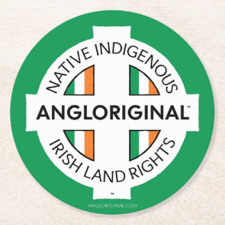 Dessous-de-verre Rond En Papier Angloriginal™ Droits fonciers irlandais 6 x