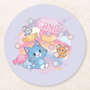 Dessous-de-verre Rond En Papier Anime Tom et Jerry Candy Party