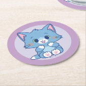 Dessous-de-verre Rond En Papier Anime Tom et Jerry - Tom (Incliné)