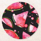 Dessous-de-verre Rond En Papier Aquarelle 2 (Devant)