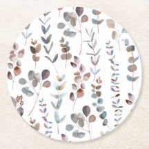 Aquarelle colorée d'Eucalyptus 