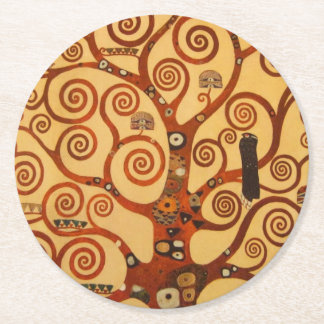 Dessous-de-verre Rond En Papier Arbre avec branches pivotantes