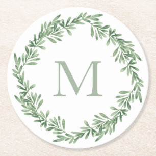 Dessous-de-verre Rond En Papier Arrosage Rosemary Wreath