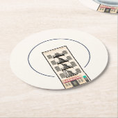 Dessous-de-verre Rond En Papier Art d'architecture new-yorkaise moderne Dessous de (Incliné)