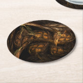 Dessous-de-verre Rond En Papier Art de Mother Earth (Incliné)