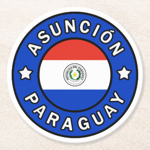 Dessous-de-verre Rond En Papier Asunción Paraguay
