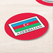 Dessous-de-verre Rond En Papier Azerbaïdjan (Incliné)