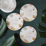 DESSOUS-DE-VERRE ROND EN PAPIER BABY SHOWER SAFARI<br><div class="desc">Promenez-vous dans un voyage enchanteur à travers la nature sauvage avec cette magnifique collection sur le thème du Safari. Avec de charmantes aquarelles d'adorables animaux sur fond de teintes désert feutrées, cette collection apporte la sérénité et l'émerveillement de la savane à vos célébrations. Parfait pour les baby showers et les...</div>