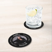 Dessous-de-verre Rond En Papier Bachelor party homme mythe légende photo noir blan (En situation)