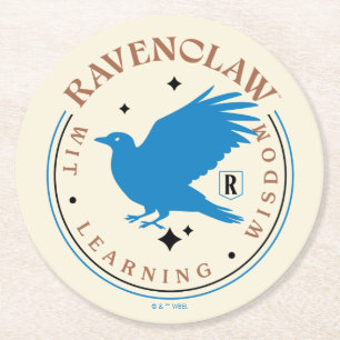 Dessous-de-verre Rond En Papier Badge de fierté de la maison Blue Eagle RAVENCLAW™