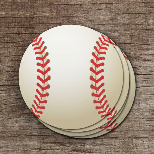 Dessous-de-verre Rond En Papier Bal À Thème De Baseball