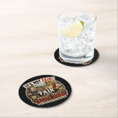 Dessous-de-verre Rond En Papier Bar Funny (En situation)