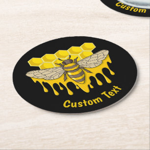 Dessous-de-verre Rond En Papier Bee Hive