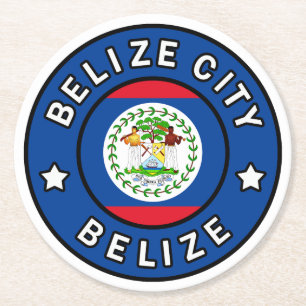Dessous-de-verre Rond En Papier Belize City Belize