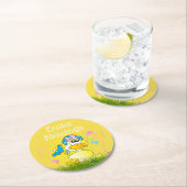 Dessous-de-verre Rond En Papier Bénédiction de Pâques (En situation)