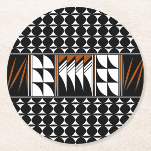 Dessous-de-verre Rond En Papier Bénédiction des plumes du sud-ouest