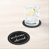 Dessous-de-verre Rond En Papier bienvenue à bord du script (En situation)