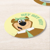 Dessous-de-verre Rond En Papier Bienvenue à Yogi Bear (Incliné)