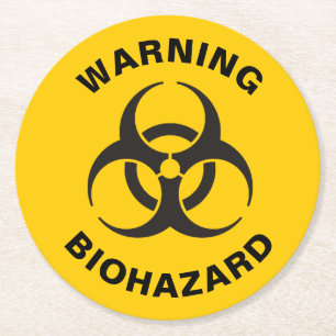 Dessous-de-verre Rond En Papier Biohazard icon
