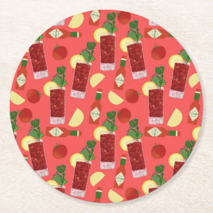 Dessous-de-verre Rond En Papier Bloody Mary