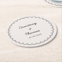 Bordure à galets minimaliste Dessous de verre de b