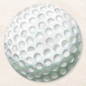 Dessous-de-verre Rond En Papier Boule de golf (Devant)