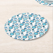 Dessous-de-verre Rond En Papier Bubbles (Incliné)