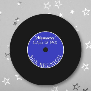 Dessous-de-verre Rond En Papier Ça fait 50 ans ! Dessous de verre de réunion de cl