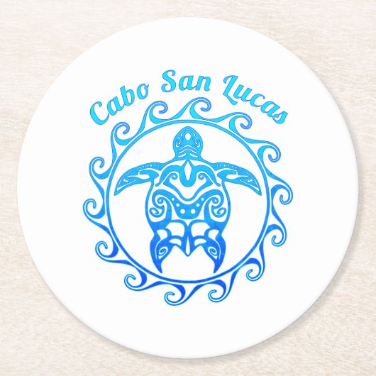 Dessous-de-verre Rond En Papier Cabo San Lucas (Devant)