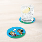 Dessous-de-verre Rond En Papier cacahuètes | Amusement d'amis (En situation)