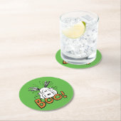 Dessous-de-verre Rond En Papier cacahuètes | Snoopy Boo (En situation)