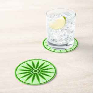 DESSOUS-DE-VERRE ROND EN PAPIER CADEAU POUR MAMAN, SŒUR, FILLE, AMIE