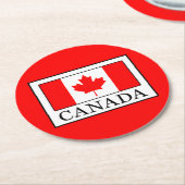 Dessous-de-verre Rond En Papier Canada (Incliné)
